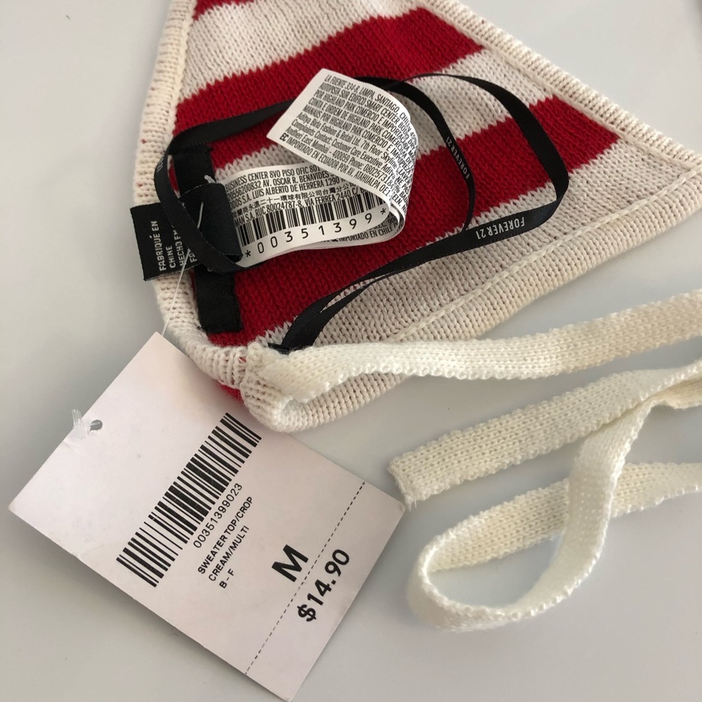 Forever 21 American Flag Knit Halter Triangle Top - Picture 7 of 7